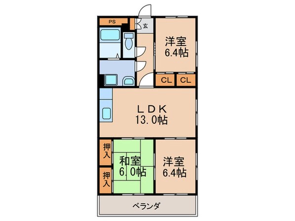 サニーヒルの物件間取画像